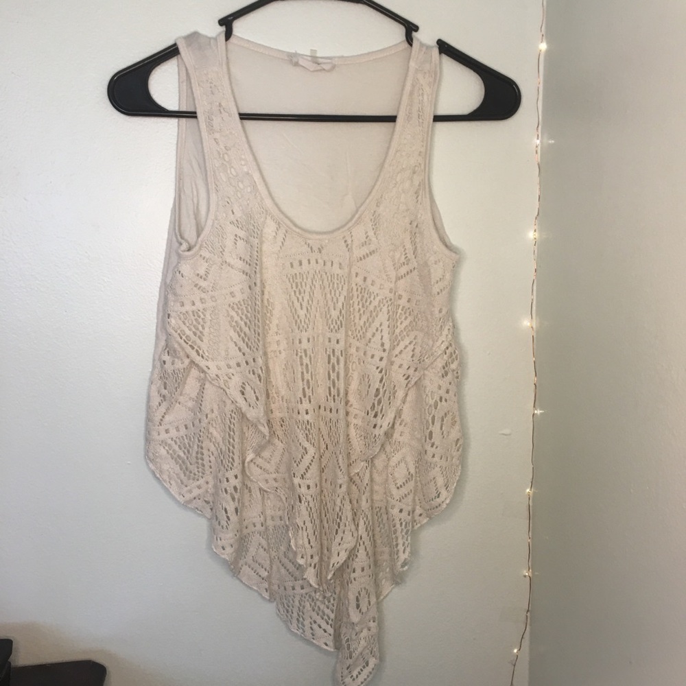 bohemian crochet tank